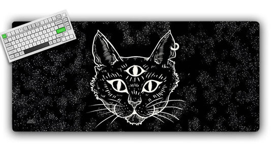 Trippy Cat Gaming Mat