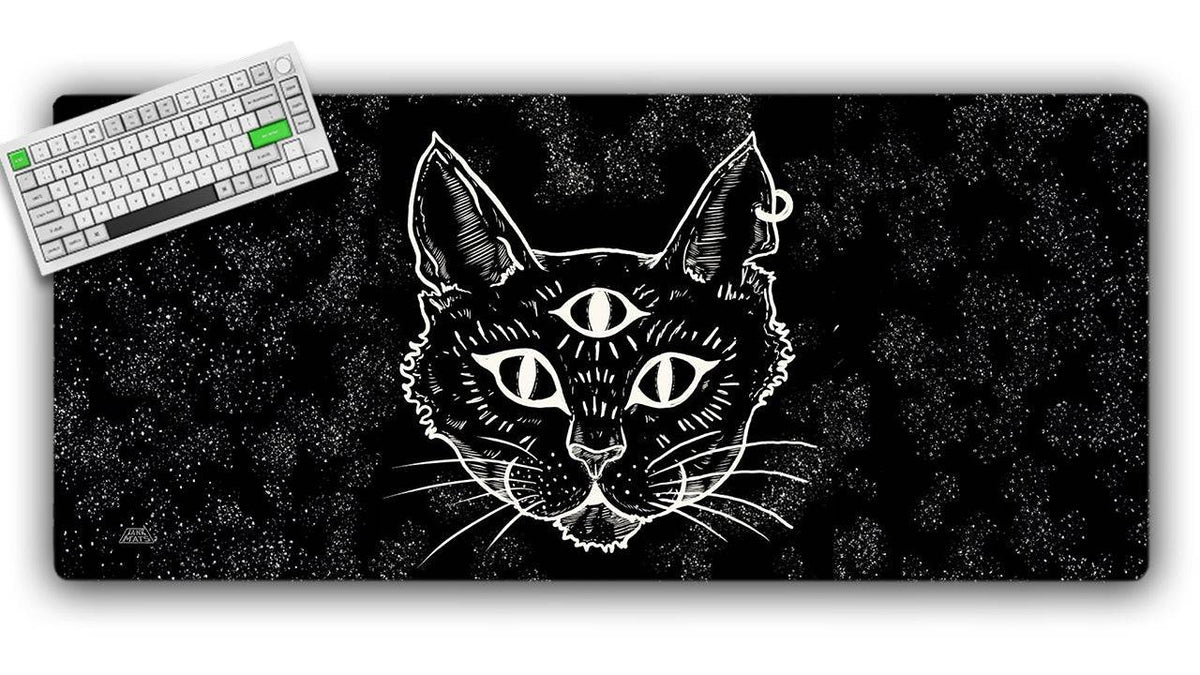 Trippy Cat Gaming Mat